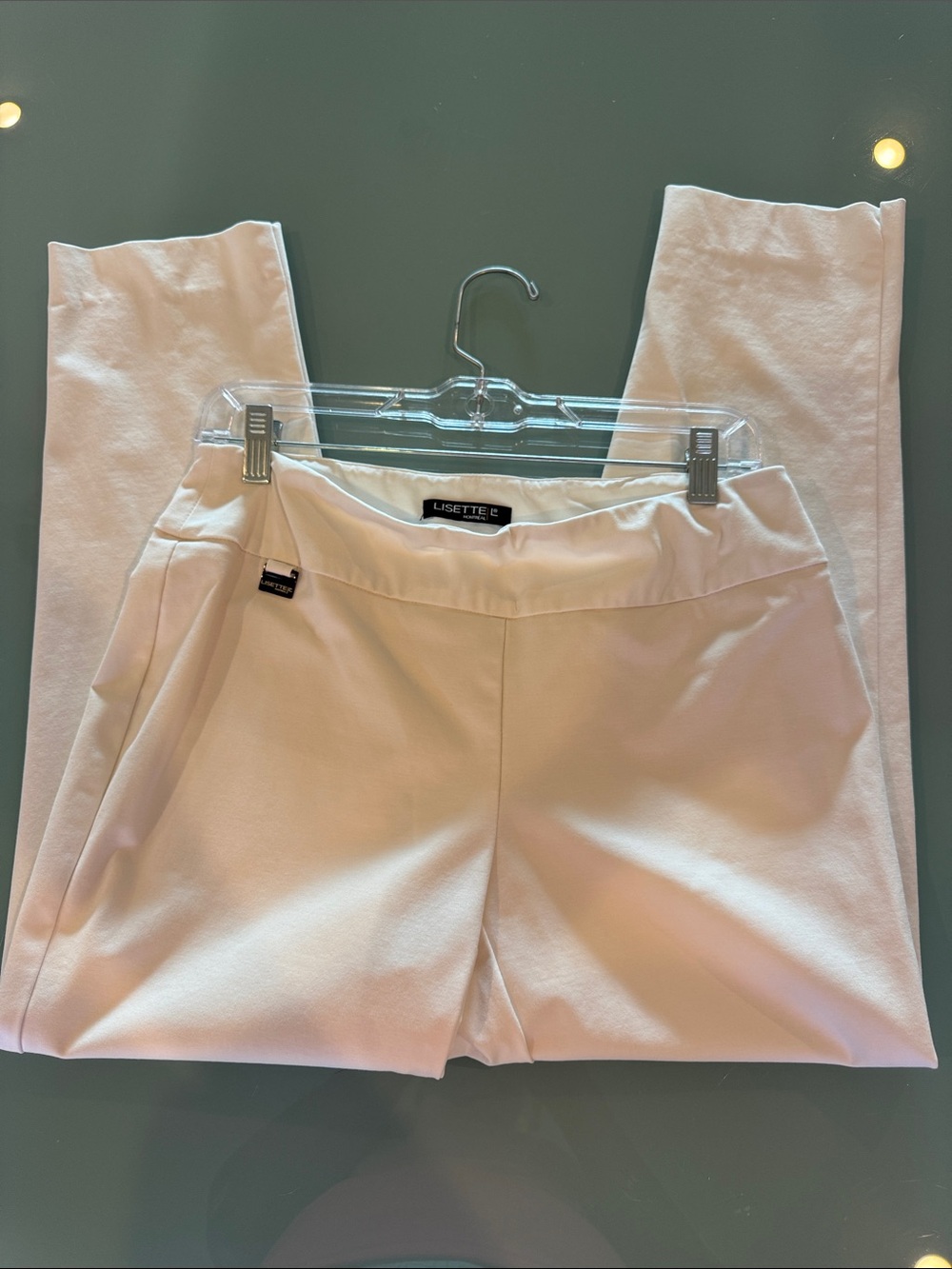 LISETTE L Cream Pull-On Pants